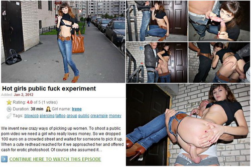 Красивая Русская девушка дала за деньги